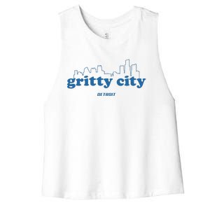 Detroit Gritty City Women's Racerback Cropped Tank