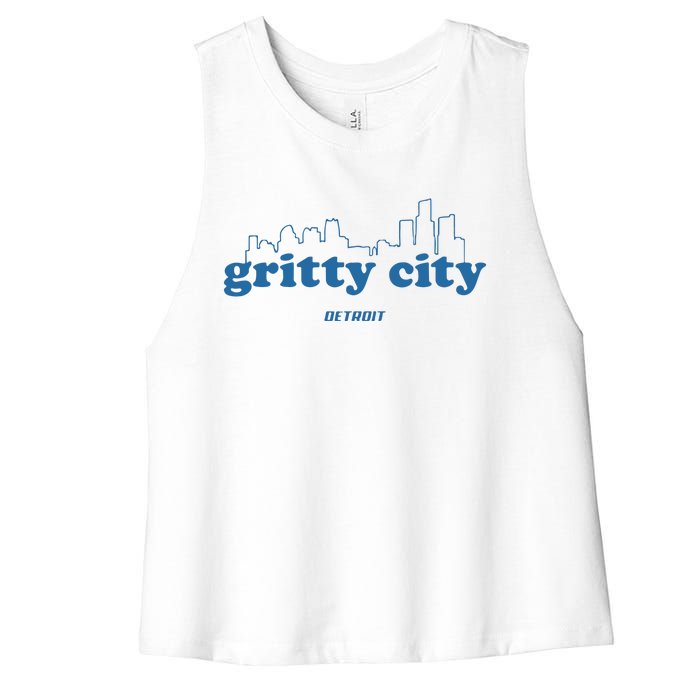 Detroit Gritty City Women's Racerback Cropped Tank