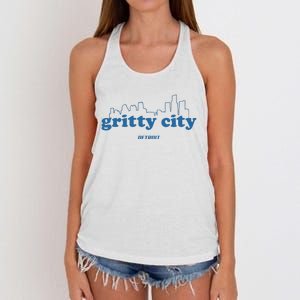 Detroit Gritty City Women's Knotted Racerback Tank