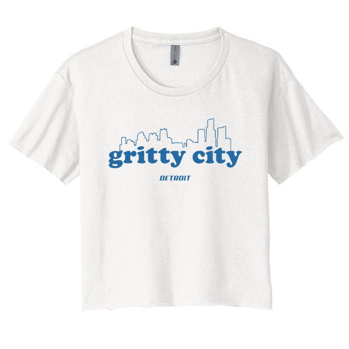 Detroit Gritty City Women's Crop Top Tee