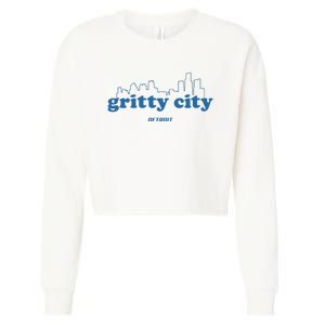 Detroit Gritty City Cropped Pullover Crew