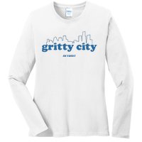 Detroit Gritty City Ladies Long Sleeve Shirt