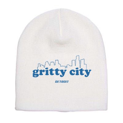 Detroit Gritty City Short Acrylic Beanie