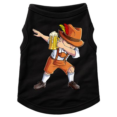 Dabbing German Clothes Oktoberfest Lederhosen Men Prost Beer Doggie Tank