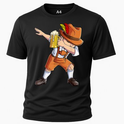 Dabbing German Clothes Oktoberfest Lederhosen Men Prost Beer Cooling Performance Crew T-Shirt