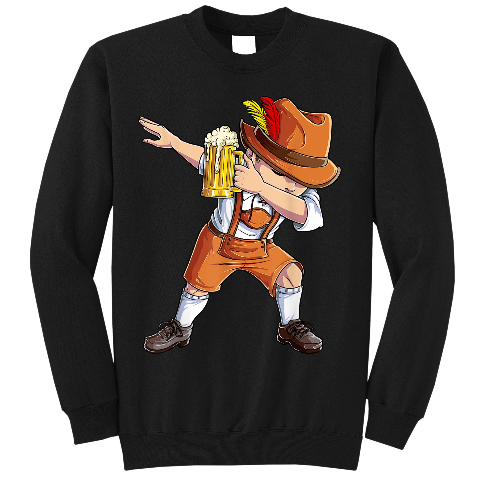 Dabbing German Clothes Oktoberfest Lederhosen Men Prost Beer Sweatshirt