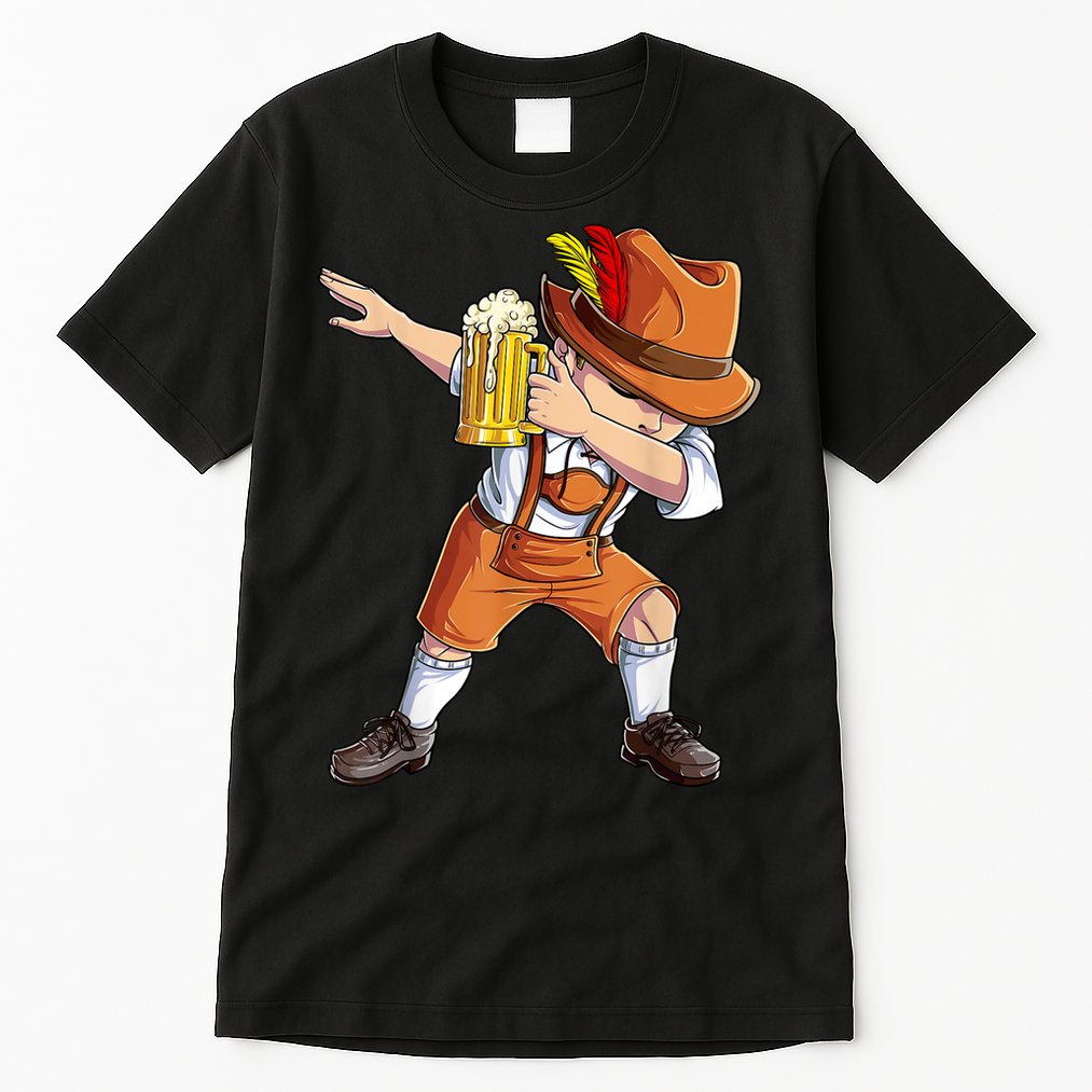 Dabbing German Clothes Oktoberfest Lederhosen Men Prost Beer Tall T-Shirt