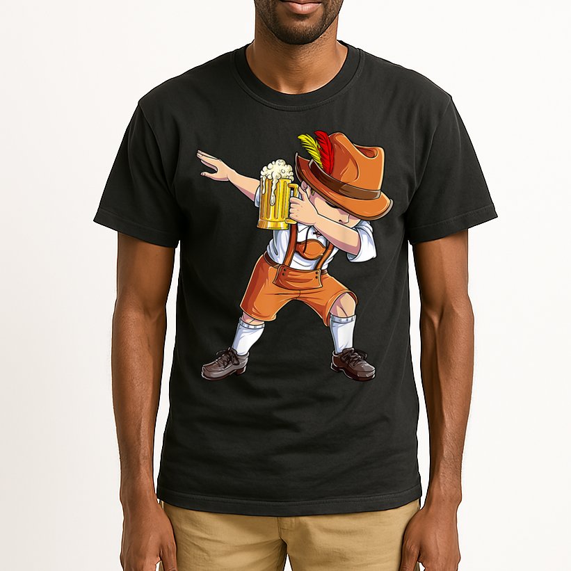Dabbing German Clothes Oktoberfest Lederhosen Men Prost Beer Tall T-Shirt