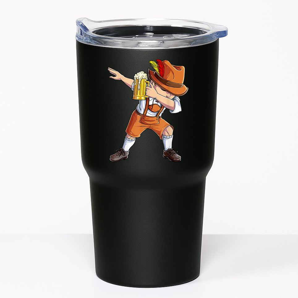 Dabbing German Clothes Oktoberfest Lederhosen Men Prost Beer Tumbler