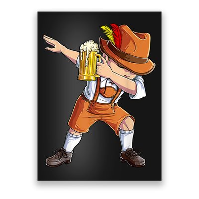 Dabbing German Clothes Oktoberfest Lederhosen Men Prost Beer Poster