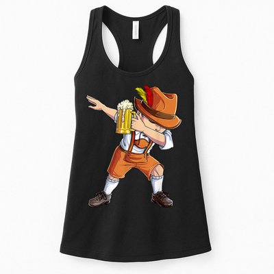 Dabbing German Clothes Oktoberfest Lederhosen Men Prost Beer Womens Tank Top