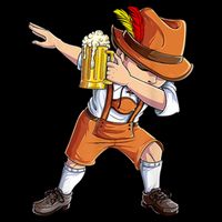 Dabbing German Clothes Oktoberfest Lederhosen Men Prost Beer Toddler T-Shirt