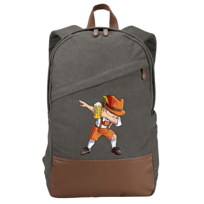Dabbing German Clothes Oktoberfest Lederhosen Men Prost Beer Cotton Canvas Backpack