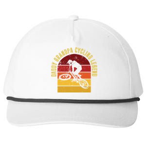 Daddy Grandpa Cycling Legend Gift Snapback Five-Panel Rope Hat