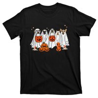 Dog Ghost Cute Dog Dressed As Ghost Funny Halloween Dog T-Shirt