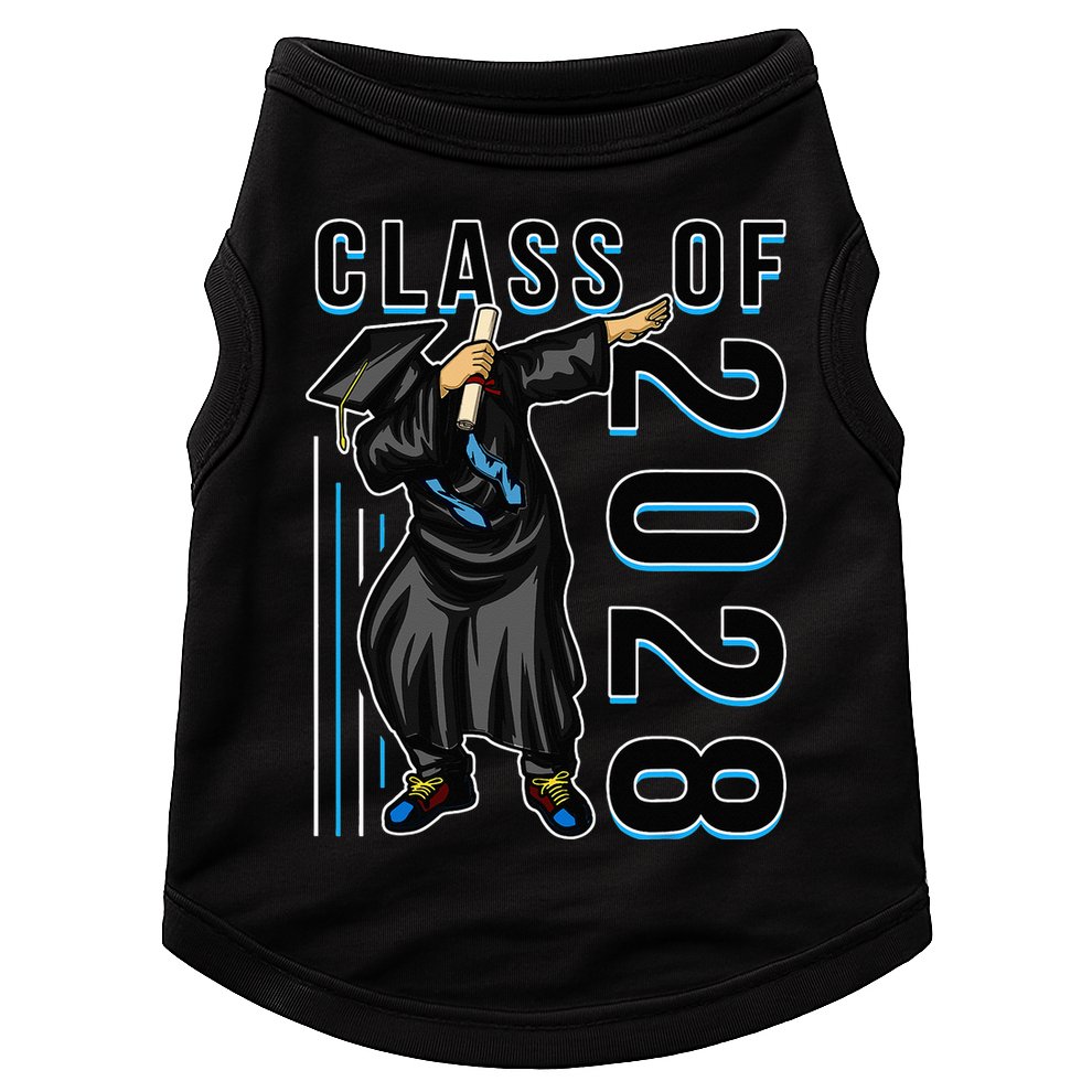 Dabbing Graduation Class Of 2028 Doggie Tank