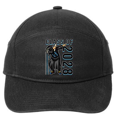Dabbing Graduation Class Of 2028 7-Panel Snapback Hat