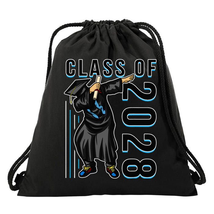 Dabbing Graduation Class Of 2028 Drawstring Bag