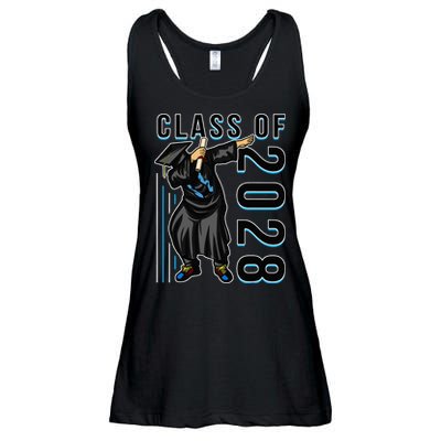 Dabbing Graduation Class Of 2028 Ladies Essential Flowy Tank