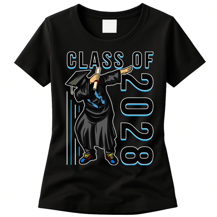 Dabbing Graduation Class Of 2028 Womens T-Shirt