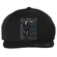 Dabbing Graduation Class Of 2028 Wool Snapback Cap