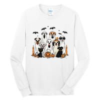 Dog Ghost Cute Dog Dressed As Ghost Funny Halloween Dog Tall Long Sleeve T-Shirt