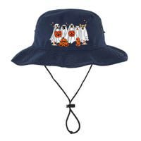 Dog Ghost Cute Dog Dressed As Ghost Funny Halloween Dog Legacy Cool Fit Booney Bucket Hat