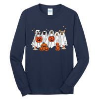 Dog Ghost Cute Dog Dressed As Ghost Funny Halloween Dog Tall Long Sleeve T-Shirt