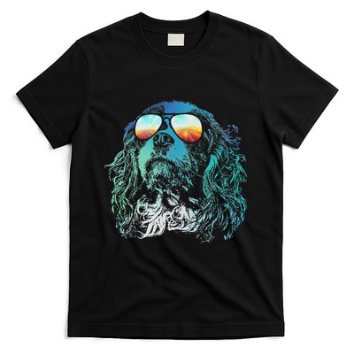 Disco Groovy Cavalier King Charles Spaniel T Dog Gift T-Shirt