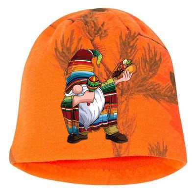 Dabbing Gnome Cinco De Mayo Taco Poncho Serape Mexican Kati - Camo Knit Beanie