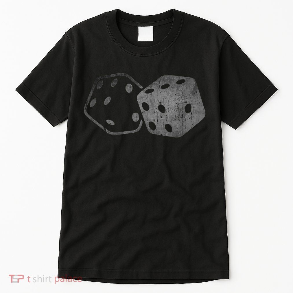 DICE Gambler Card Poker Craps Player Retro Vintage Men Women Tall T-Shirt