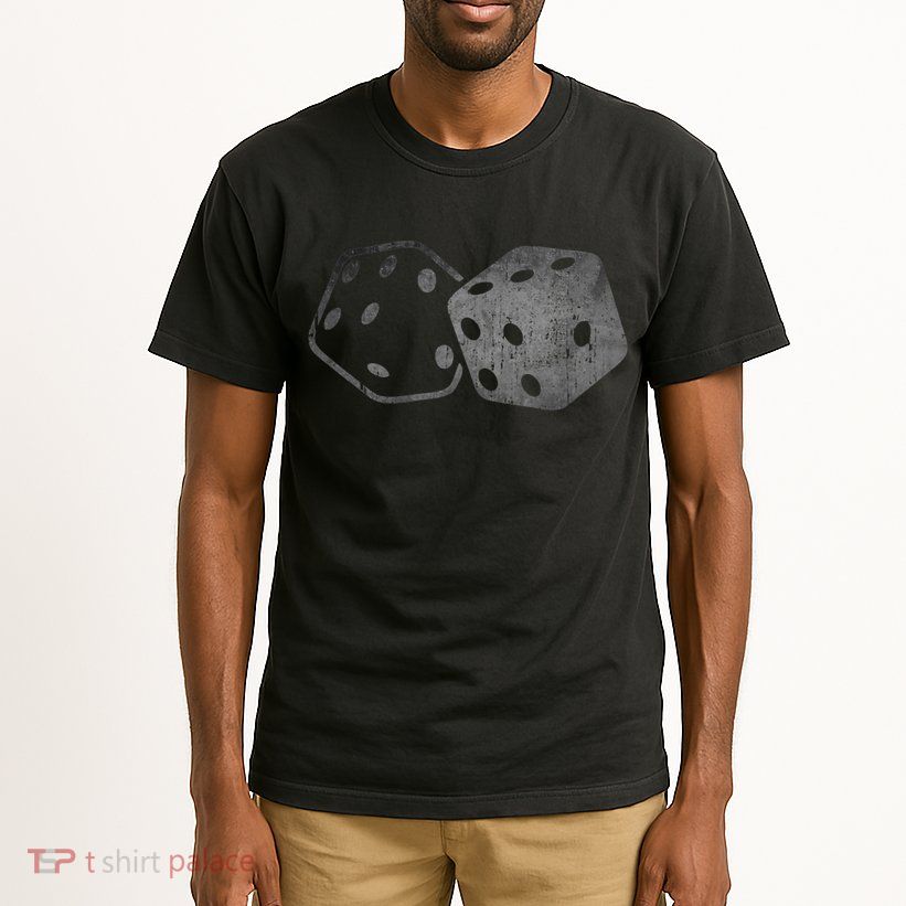 DICE Gambler Card Poker Craps Player Retro Vintage Men Women Tall T-Shirt