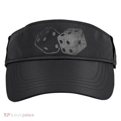 DICE Gambler Card Poker Craps Player Retro Vintage Men Women Adult Drive Performance Visor