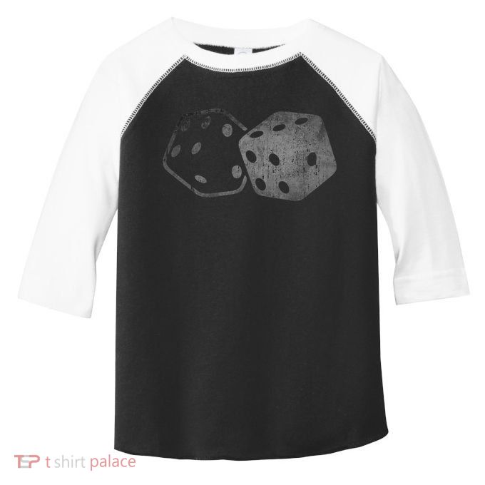DICE Gambler Card Poker Craps Player Retro Vintage Men Women Toddler Fine Jersey T-Shirt