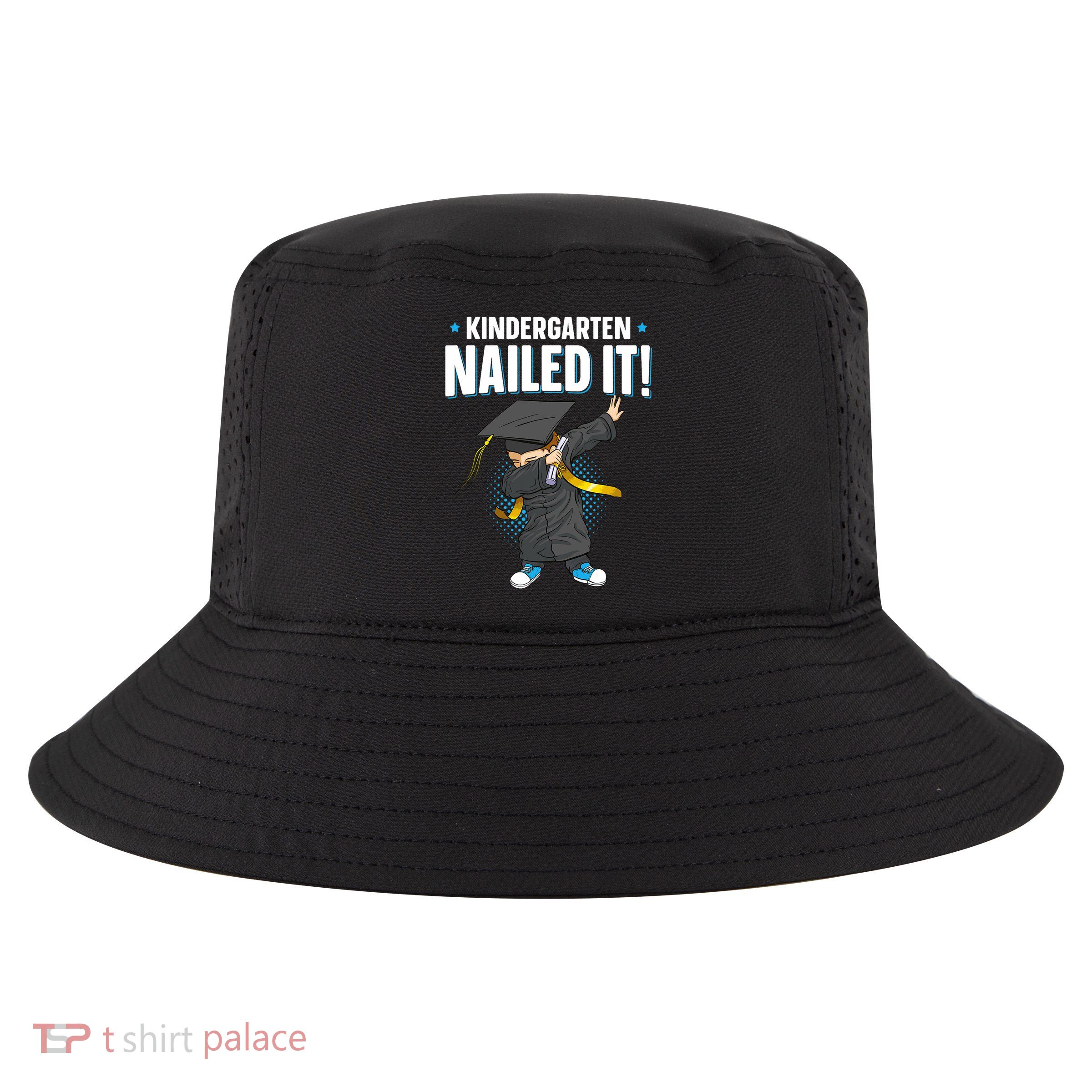 Dabbing Graduation Class Of 2025 Boy Kindergarten Nailed It Cool Comfort Performance Bucket Hat