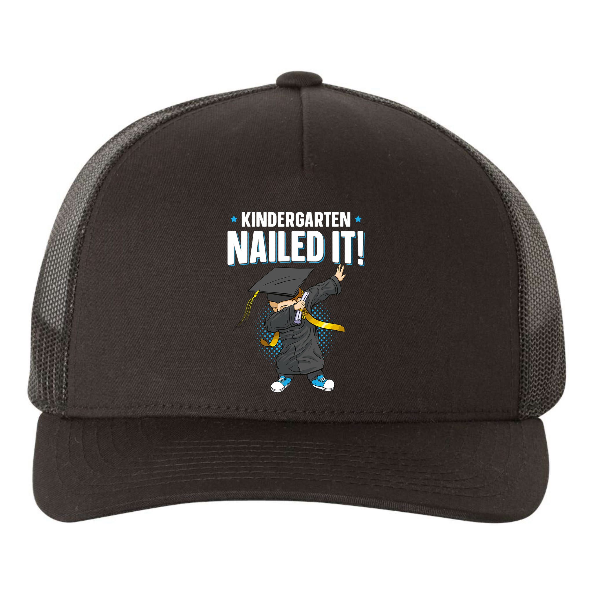 Dabbing Graduation Class Of 2025 Boy Kindergarten Nailed It Yupoong Adult 5-Panel Trucker Hat