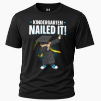 Dabbing Graduation Class Of 2025 Boy Kindergarten Nailed It Cooling Performance Crew T-Shirt