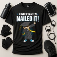 Dabbing Graduation Class Of 2025 Boy Kindergarten Nailed It Cooling Performance Crew T-Shirt