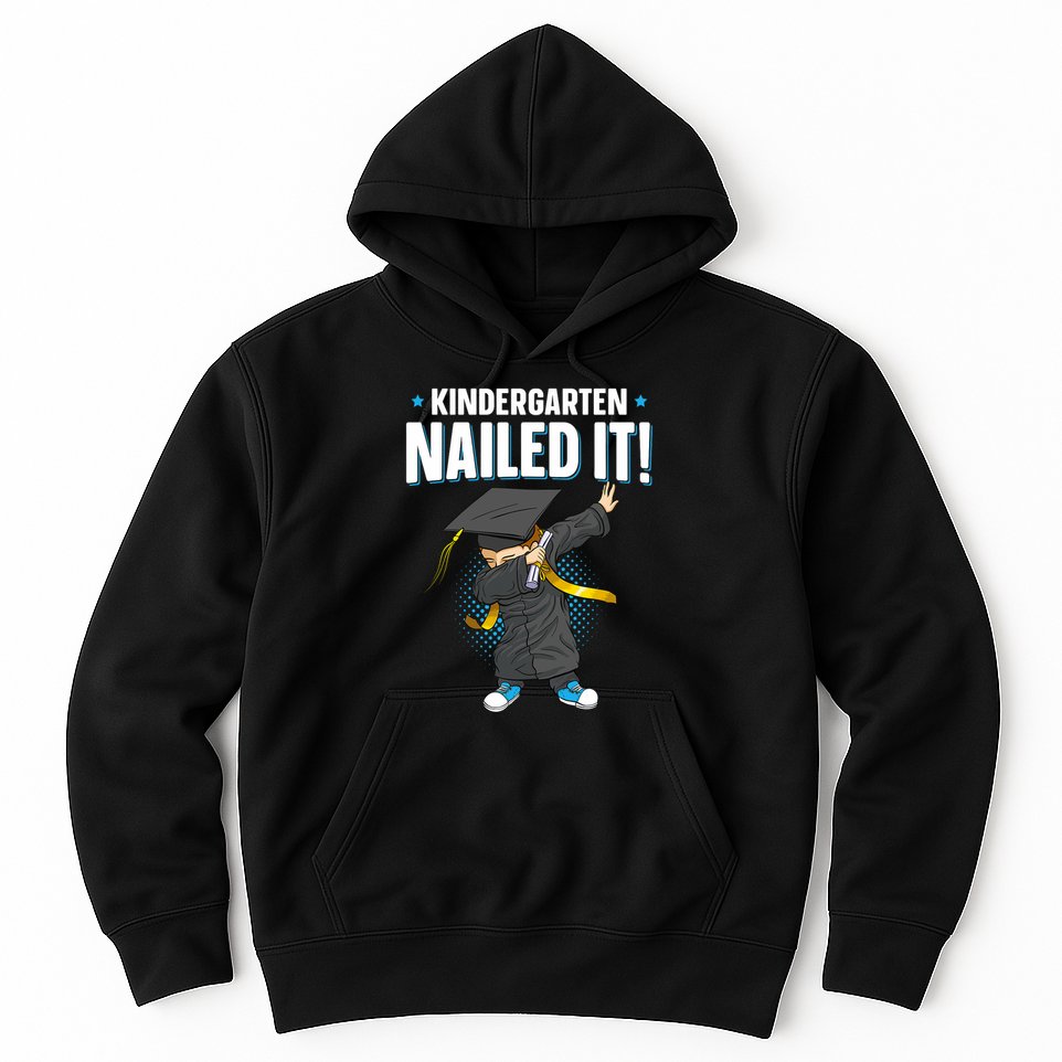Dabbing Graduation Class Of 2025 Boy Kindergarten Nailed It Hoodie