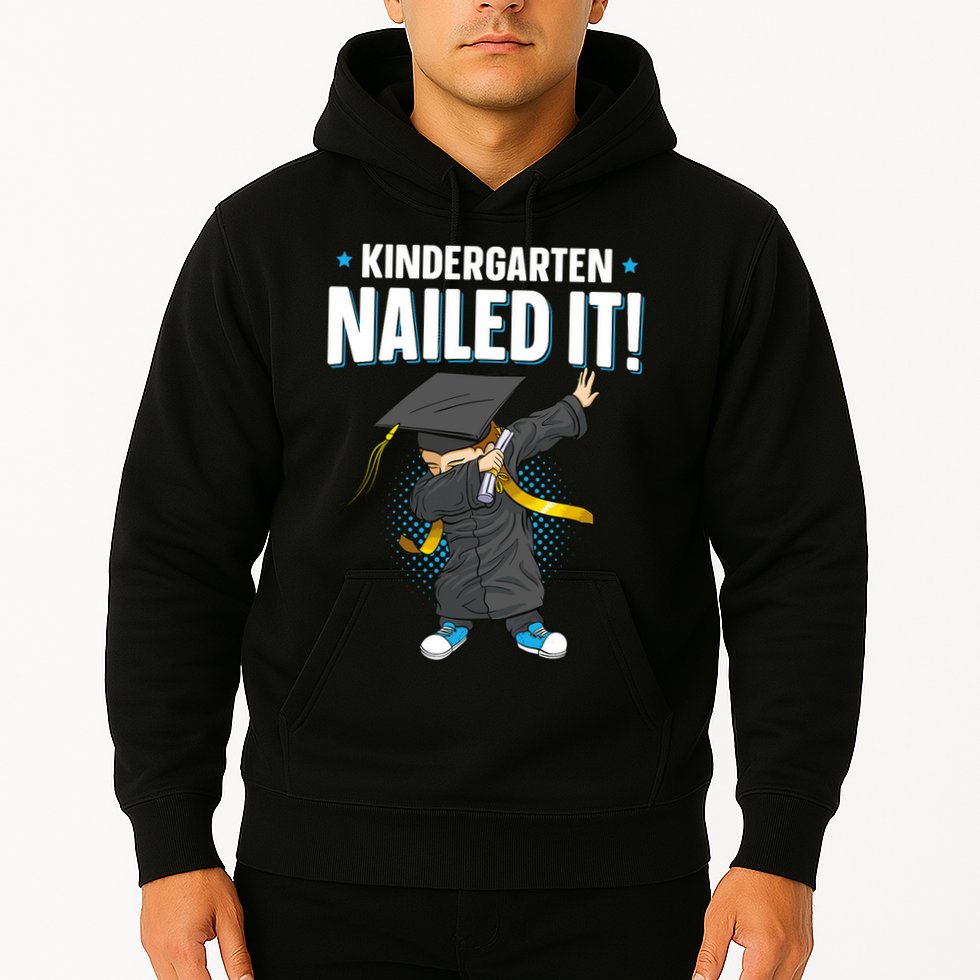 Dabbing Graduation Class Of 2025 Boy Kindergarten Nailed It Hoodie