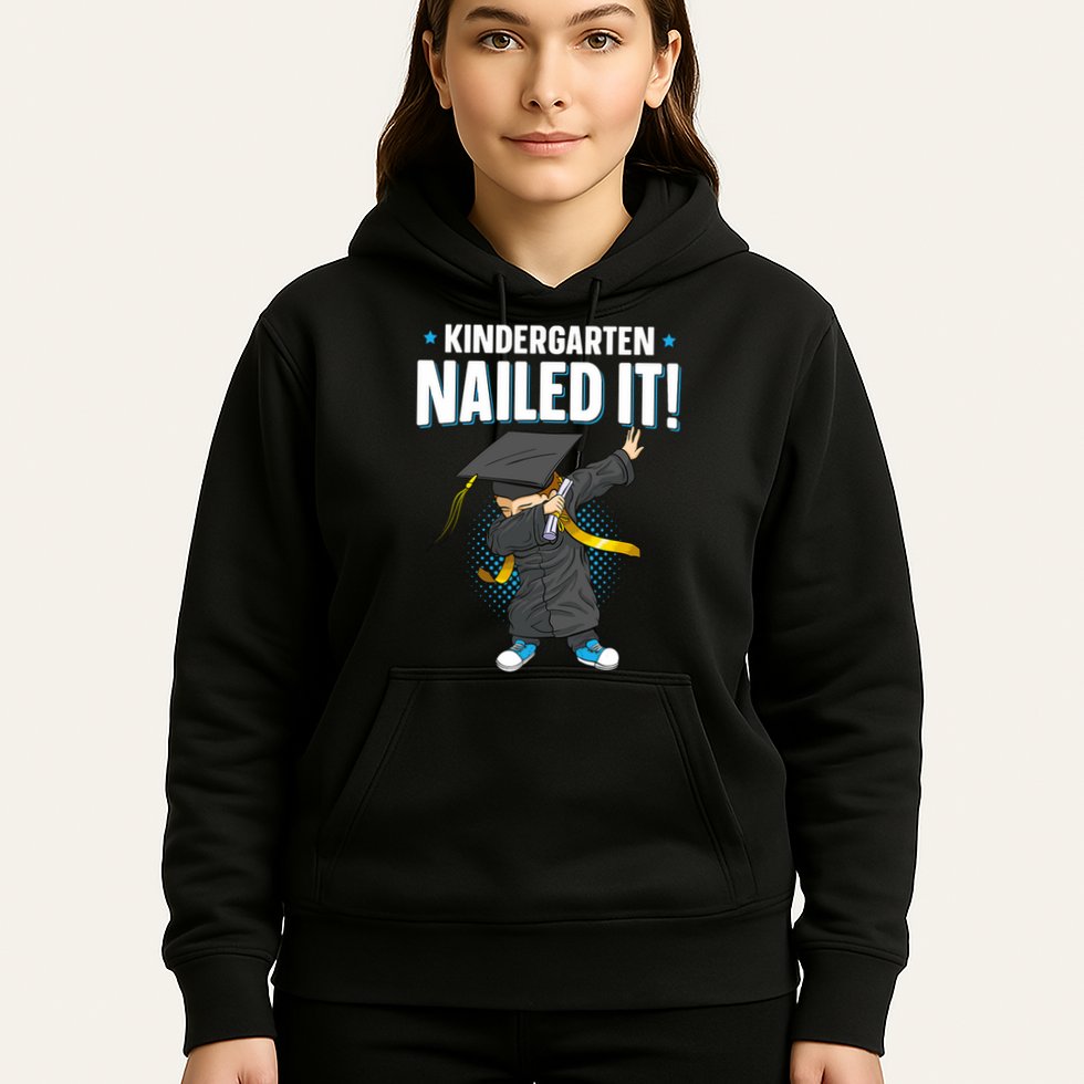 Dabbing Graduation Class Of 2025 Boy Kindergarten Nailed It Hoodie