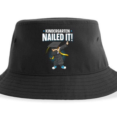 Dabbing Graduation Class Of 2025 Boy Kindergarten Nailed It Sustainable Bucket Hat