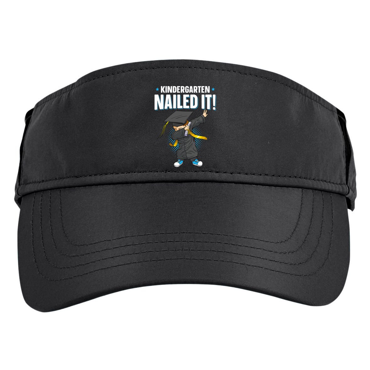 Dabbing Graduation Class Of 2025 Boy Kindergarten Nailed It Adult Drive Performance Visor