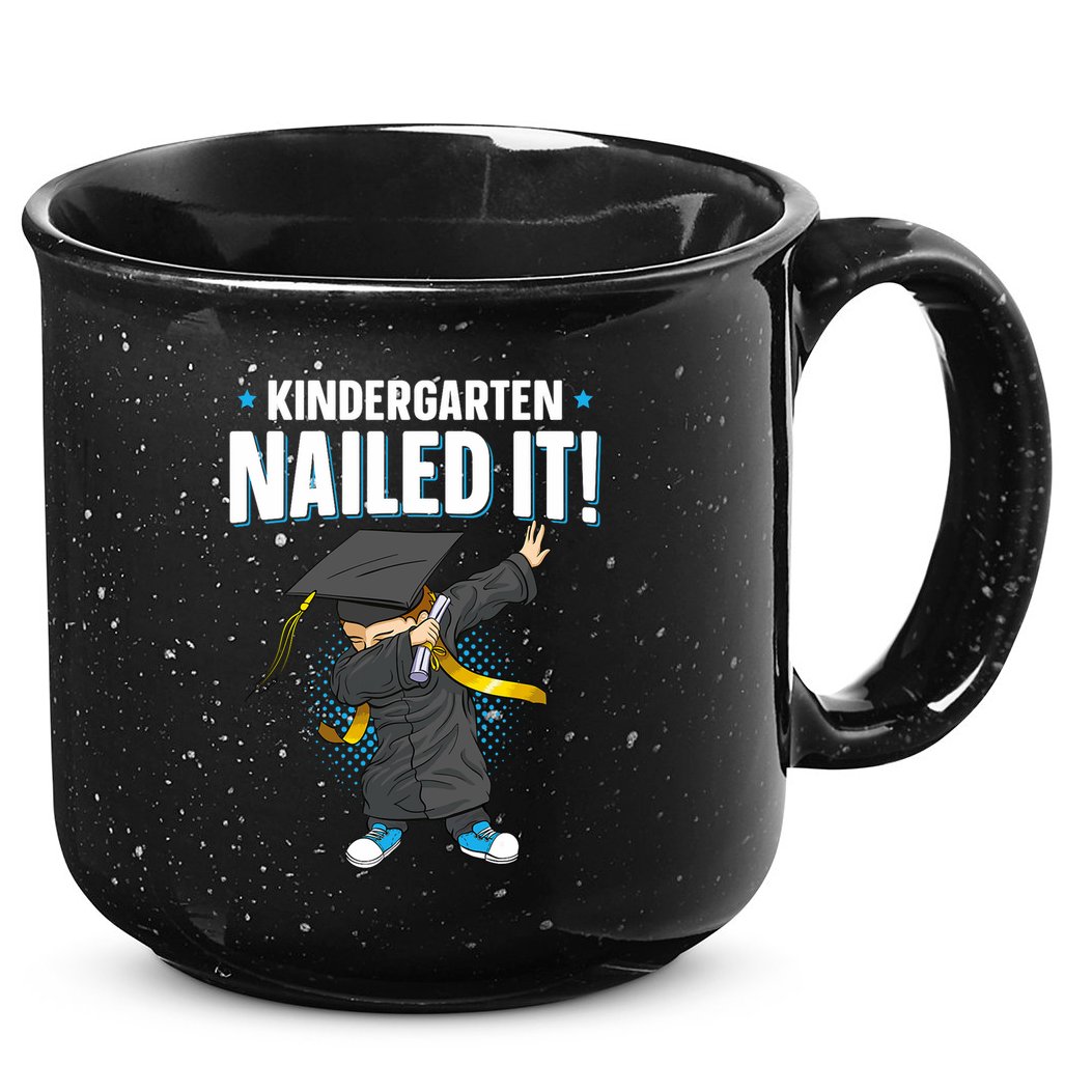 Dabbing Graduation Class Of 2025 Boy Kindergarten Nailed It 15oz Campfire Ceramic Mug