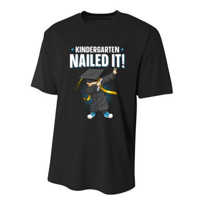 Dabbing Graduation Class Of 2025 Boy Kindergarten Nailed It Youth Performance Sprint T-Shirt