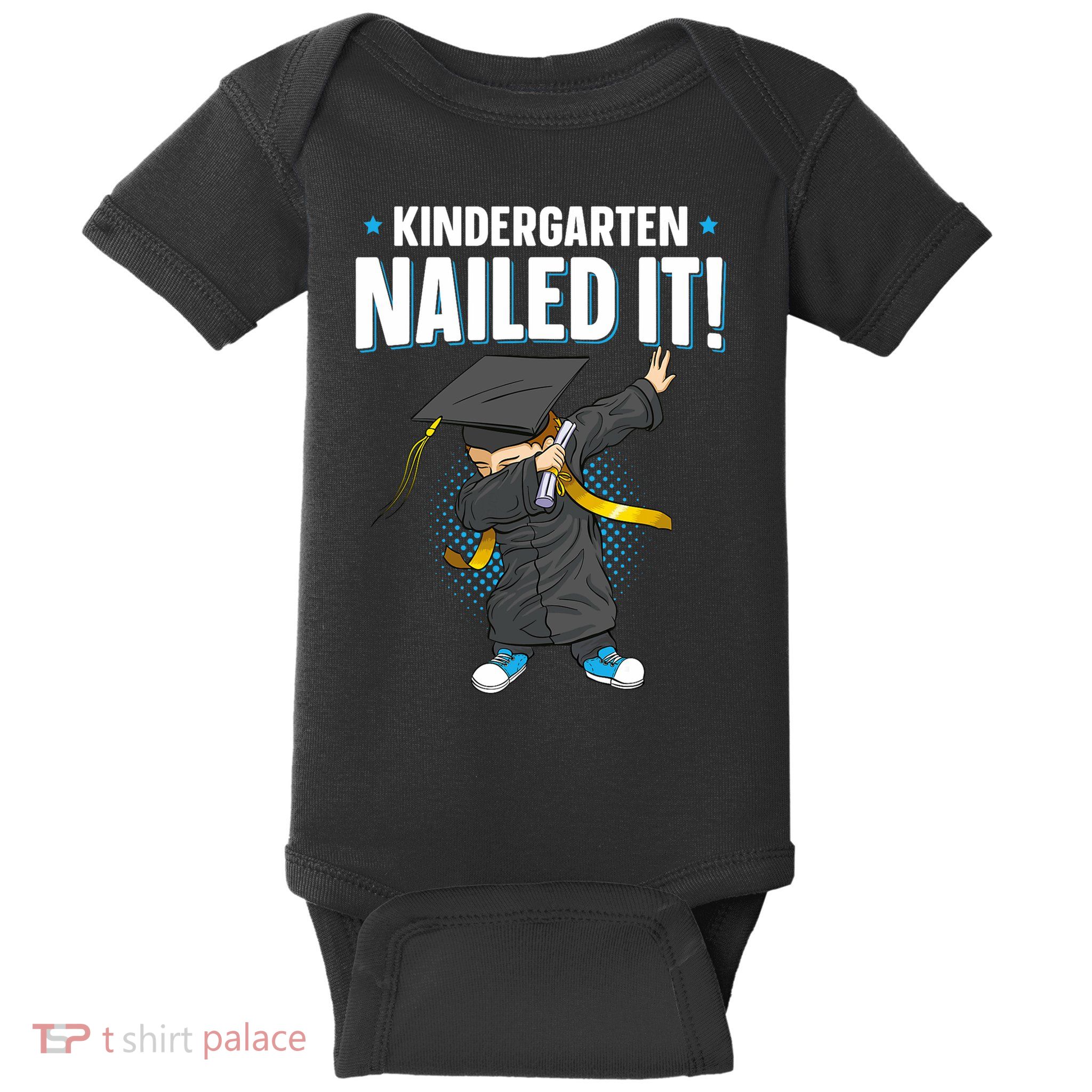 Dabbing Graduation Class Of 2025 Boy Kindergarten Nailed It Baby Bodysuit