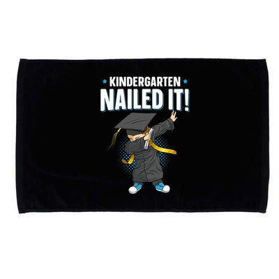 Dabbing Graduation Class Of 2025 Boy Kindergarten Nailed It Microfiber Hand Towel