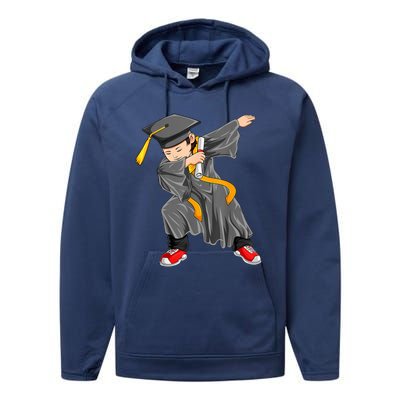 Dabbing Graduation Class Of Gift Men Funny Graduation Performance Fleece Hoodie