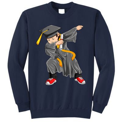 Dabbing Graduation Class Of Gift Men Funny Graduation Tall Sweatshirt