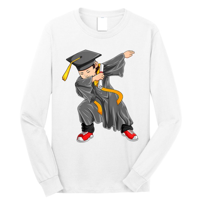 Dabbing Graduation Class Of Gift Men Funny Graduation Long Sleeve Shirt